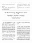 Research paper thumbnail of The 2005 presidential and 2004 parliamentary elections in Sri Lanka