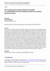 Research paper thumbnail of The Teaching and Learning of Third Tone Sandhi: L2-and Heritage-Learners of Mandarin Chinese in Canadian University Classes