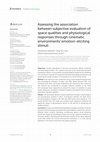 Assessing the association between subjective evaluation of space qualities and physiological responses through cinematic environments’ emotion-eliciting stimuli Cover Page