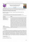 Research paper thumbnail of Experimental Study of Quarry Dust and Aluminium Oxide Suspension as Cutting Fluid for Drilling of Titanium Alloy