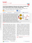 Local Growth Mediated by Plasmonic Hot Carriers: Chirality from Achiral Nanocrystals Using Circularly Polarized Light Cover Page