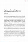 Aquinas on Physical Impairment: Human Nature and Original Sin Cover Page