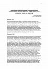 Research paper thumbnail of Education and technology in impoverished communities: a clash between public policy and students' views on learning