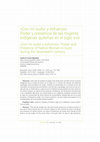 Con mi sudor y esfuerzo. Poder y presencia de las mujeres indígenas quiteñas en el siglo XVII/ «Con mi sudor y esfuerzo». Power and Presence of Native Women in Quito during the Seventeenth century Cover Page