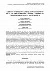 Aspects of Human Capital Management of Healthcare Workforce in the Context of Lifelong Learning: A Rapid Review Cover Page