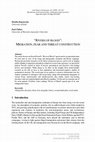 Research paper thumbnail of “Rivers of blood”: Migration, fear and threat construction