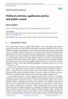 Research paper thumbnail of Political activism, egalitarian justice, and public reason