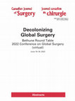 Decolonizing Global SurgeryOvercoming barriers to pediatric trauma education in low-and middle-income countriesTaskforce on minor dermatological surgeries: an experience in a small Brazilian cityVasospasm and delayed cerebral ischemia management after subarachnoid hemorrhage in an underdeveloped ... Cover Page