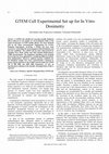 Research paper thumbnail of GTEM Cell Experimental Set up for In Vitro Dosimetry