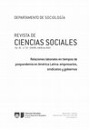 Relaciones laborales en tiempos de pospandemia en América Latina: empresarios, sindicatos y gobiernos Cover Page