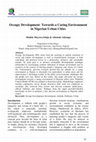 Research paper thumbnail of Occupy Development-Towards A Caring Environment In Nigerian Urban Cities