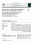 Evaluation of several micro RNA (miRNA) levels in children and adolescents with attention deficit hyperactivity disorder Cover Page