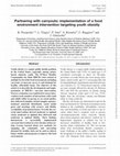 Research paper thumbnail of Partnering with carryouts: implementation of a food environment intervention targeting youth obesity