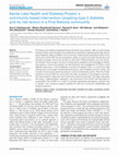 Research paper thumbnail of Sandy Lake Health and Diabetes Project: A Community-Based Intervention Targeting Type 2 Diabetes and Its Risk Factors in a First Nations Community