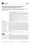 Research paper thumbnail of The Suitability of Photocatalyst Precursor Materials in Geopolymer Coating Applications: A Review