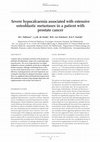 Research paper thumbnail of Severe hypocalcaemia associated with extensive osteoblastic metastases in a patient with prostate cancer