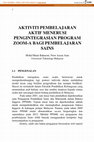 Research paper thumbnail of Aktiviti pembelajaran aktif menerusi pengintegrasian program Zoom-A bagi pembelajaran sains