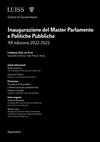 Presidenti di Assemblea e Amministrazioni Parlamentari, giovedì 9 febbraio 2023, ore 15,30 Cover Page