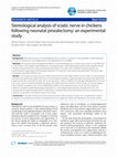 Research paper thumbnail of Stereological analysis of sciatic nerve in chickens following neonatal pinealectomy: an experimental study