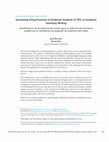 Research paper thumbnail of Sensitizing Citing Practices of Graduate Students of TEFL in Academic Summary Writing