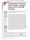 Complications of Aortic Valve Surgery: Manifestations at CT and MR Imaging Cover Page