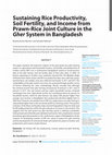 Research paper thumbnail of Sustaining Rice Productivity, Soil Fertility, and Income from Prawn-Rice Joint Culture in the Gher System in Banglade