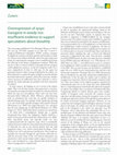 Research paper thumbnail of Overexpression of epsps transgene in weedy rice: insufficient evidence to support speculations about biosafety