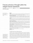 Research paper thumbnail of Futures schools of thought within the integral futures framework