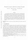 Research paper thumbnail of Remarks on proper conflict-free colorings of graphs