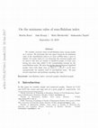 Research paper thumbnail of On the minimum value of sum-Balaban index