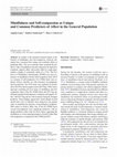 Research paper thumbnail of Mindfulness and Self-compassion as Unique and Common Predictors of Affect in the General Population