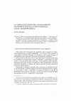 Research paper thumbnail of LA LIBERALIZZAZIONE DEL LICENZIAMENTO ECONOMICO: POLITICA COSTITUZIONALE, LEGGE, GIURISPRUDENZA