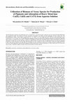 Research paper thumbnail of Utilization of Biomass of Nostoc Species for Production of Pigments and Adsorption of Heavy Metal Ions Cu(II), Cd(II) and Cr(VI) from Aqueous Solution