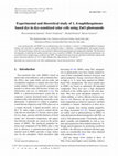 Research paper thumbnail of Experimental and theoretical study of 1, 4-naphthoquinone based dye in dye-sensitized solar cells using ZnO photoanode