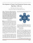 Research paper thumbnail of Development of Smart Crop Production System using Big Data- A Review