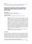 Research paper thumbnail of Supervised ensemble classifier algorithm for prediction of liver disease, lung cancer and brain stroke