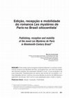 Research paper thumbnail of Edição, recepção e mobilidade do romance Les mystères de Paris no Brasil oitocentista