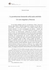 Research paper thumbnail of La prostituzione femminile nella tarda antichità Un caso singolare a Siracusa