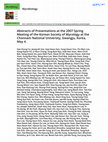 Research paper thumbnail of Abstracts of Presentations at the 2007 Spring Meeting of the Korean Society of Mycology at the Chonnam National University, Gwangju, Korea, May 4