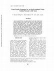 Research paper thumbnail of Using Growth Parameters for In-vitro Screening of Potato Varieties Tolerant to Salt Stress