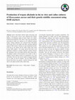 Research paper thumbnail of Production of tropan alkaloids in the in vitro and callus cultures of Hyoscyamus aureus and their genetic stability assessment using ISSR markers