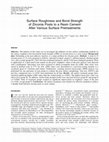 Surface Roughness and Bond Strength of Zirconia Posts to a Resin Cement After Various Surface Pretreatments Cover Page