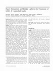 Research paper thumbnail of Dawn simulation and bright light in the treatment of SAD: a controlled study