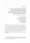 Research paper thumbnail of Capítulo 2. Acciones del Ejército Nacional para contrarrestar los daños ambientales por explotación ilícita de yacimientos mineros