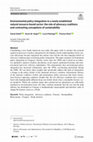 Research paper thumbnail of Environmental policy integration in a newly established natural resource-based sector: the role of advocacy coalitions and contrasting conceptions of sustainability