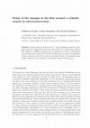 Research paper thumbnail of Study of the changes in the flow around a cylinder caused by electroconvection