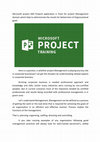 Research paper thumbnail of Microsoft project Industry