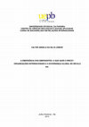 A emergência dos emergentes: o que quer o BRICS? Organizações internacionais e a governança global no século XXI Cover Page