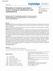 Research paper thumbnail of Reliability of orofacial quantitative sensory testing for pleasantness and unpleasantness