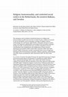 Research paper thumbnail of Religion, Homosexuality, and Contested Social Orders in the Netherlands, the Western Balkans, and Sweden